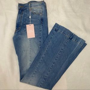 REVICE DENIM flare jeans with back cut-out